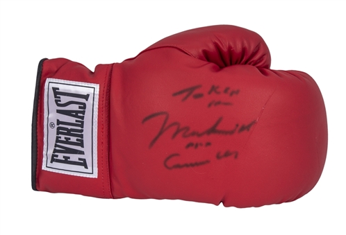 Muhammad Ali Signed & Inscribed "AKA Cassius Clay" Boxing Glove (Beckett)